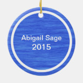 SH NJストーンハパーソナライズされたーバーニュージャージービーチ セラミックオーナメント (裏面)