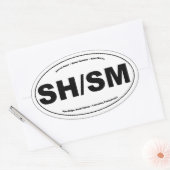 SH/SMオーバルステッカー 楕円形シール (封筒)