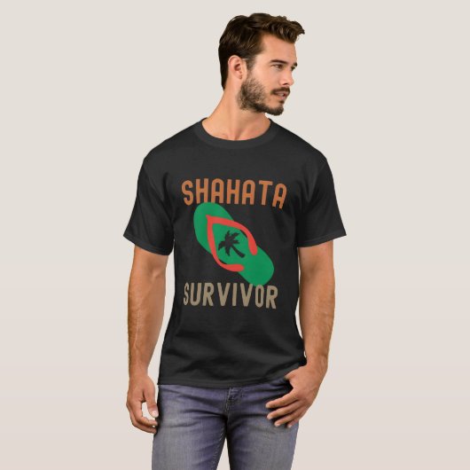 Shaa Survivor Tropical Hawaiian Tシャツ (正面フル)
