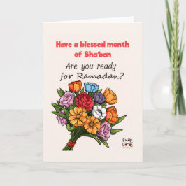 Shaban - Holy Month Blessings - Bouquet カード