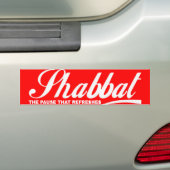 Shabbat バンパーステッカー (車上)