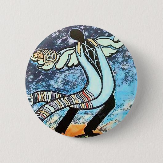 Shabbat 缶バッジ (正面)