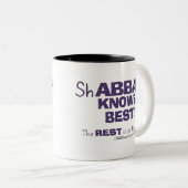 ShABBAt Abbaが知っている最高の ツートーンマグカップ (正面右)