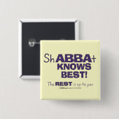 ShABBAt Abbaが知っている最高の 缶バッジ (正面&裏面)