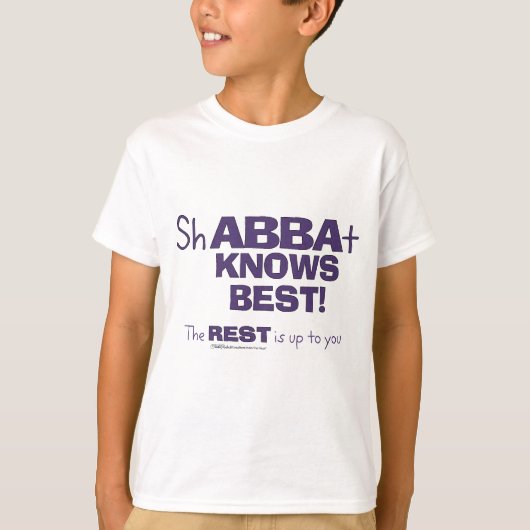 ShABBAt Abbaが知っている最高の Tシャツ (正面)