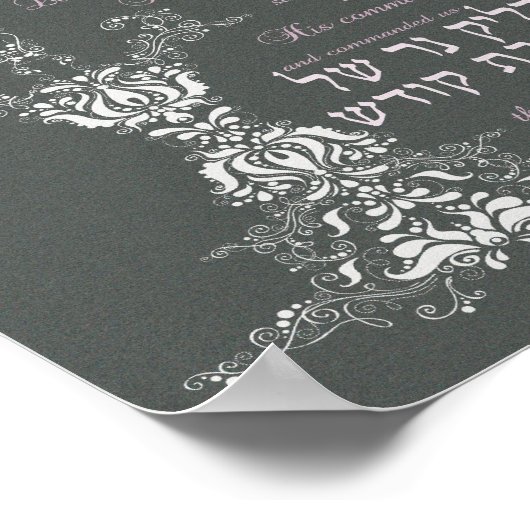 Shabbat Candle Blessing ポスター (角)