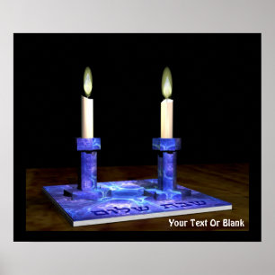 Shabbat Candlesticks ポスター