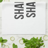 Shabbat Shalomの台所タオル キッチンタオル (折り畳み)