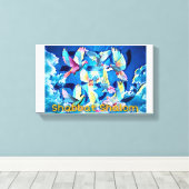 Shabbat Shalom Lekoulam キャンバスプリント (インサイチュ (ウッドフロア))