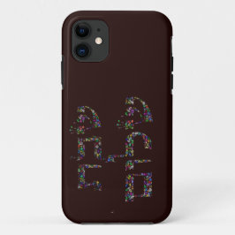 Shabbat shalom made with Gemstones in All Colors iPhone 11 ケース