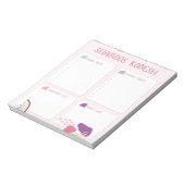 Shabbosメニュープランナー ノートパッド (回転)