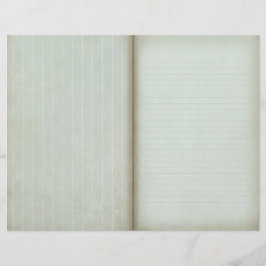 Shabby Blueスクラップストライプのブックのジャーナルページ