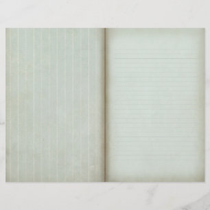 Shabby Blueスクラップストライプのブックのジャーナルページ