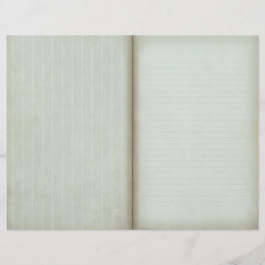 Shabby Blueスクラップストライプのブックのジャーナルページ (正面)