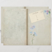 Shabby Blueフローラ切り離し履歴ページ (正面/裏面)