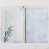 Shabby Blue Journalペストライプのージ (正面/裏面)