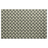 Shabby Chic – 暗い背景の白い庭師 ファブリック (ヤード)