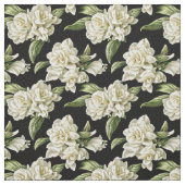 Shabby Chic – 暗い背景の白い庭師 ファブリック (見本)