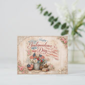 Shabby Chic Americana Independence Day シーズンポストカード (スタンド正面)