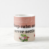 Shabby chic blooming flowers コーヒーマグカップ (中央)