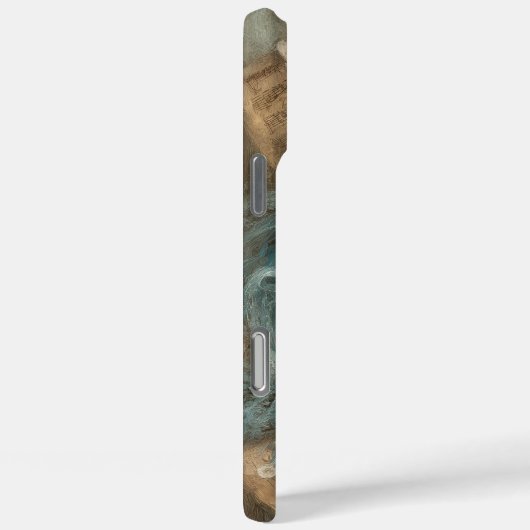 Shabby Chic Blue Ballet Slippers and Roses Case-Mate iPhoneケース (裏面 / 右)