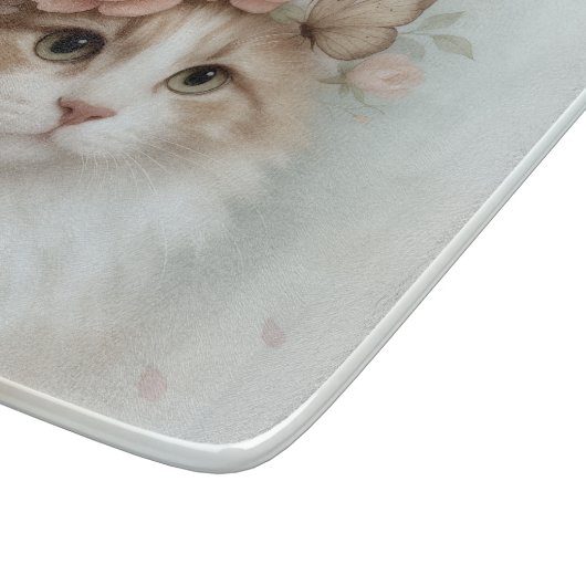 Shabby Chic Cat Cutting Board カッティングボード (角)