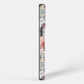 Shabby chic collage,country victorian,decoupage, b iPhoneケース (右側面)