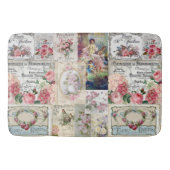 Shabby chic collage,country victorian,decoupage,mo バスマット (正面)