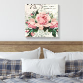 shabby chic, decoupage, victorian, french chic, pa キャンバスプリント (インサイチュ (寝室))