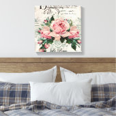 shabby chic, decoupage, victorian, french chic, pa キャンバスプリント (インサイチュ (寝室))