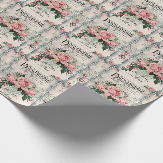 shabby chic, decoupage, victorian, french chic, pa ラッピングペーパー (角)