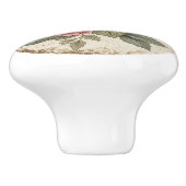 Shabby Chic Floral セラミックノブ (側面)