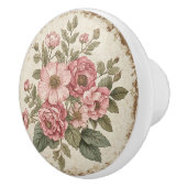 Shabby Chic Floral セラミックノブ (右)