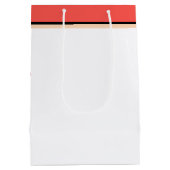 Shabby Chic floral Faith Hope Love ミディアムペーパーバッグ (裏面)