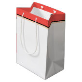 Shabby Chic floral Faith Hope Love ミディアムペーパーバッグ (裏面アングル)