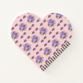 Shabby Chic Floral Polka Dot Pastel Womans Name ノートブック (裏面)