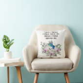 Shabby chic flowers art and selflove quote クッション (椅子)