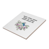 Shabby chic flowers art and selflove quote タイル (側面)