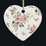 Shabby chic, french chic, vintage,floral,rustic, セラミックオーナメント<br><div class="desc">Shabby chic,  french chic,  vintage, floral, rustic, pink, pale, elegant, victorian, Marie Antoinette, decorative.country</div>