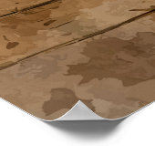 Shabby Chic Garden Reading Corner ポスター (角)