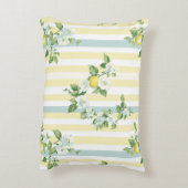 Shabby Chic Lemon Floral Series Design #11 アクセントクッション (裏面(縦))