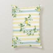 Shabby Chic Lemon Floral Series Design #11 アクセントクッション (正面(垂直))