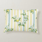 Shabby Chic Lemon Floral Series Design #11 アクセントクッション (裏面)