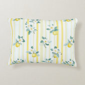 Shabby Chic Lemon Floral Series Design #12 アクセントクッション (裏面)