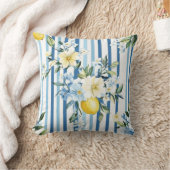 Shabby Chic Lemon Floral Series Design #1 クッション (ブランケット)