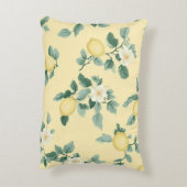 Shabby Chic Lemon Floral Series Design #2 アクセントクッション (裏面(縦))