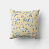 Shabby Chic Lemon Floral Series Design #7 クッション (裏面)