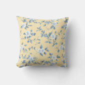 Shabby Chic Lemon Floral Series Design #7 クッション (正面)