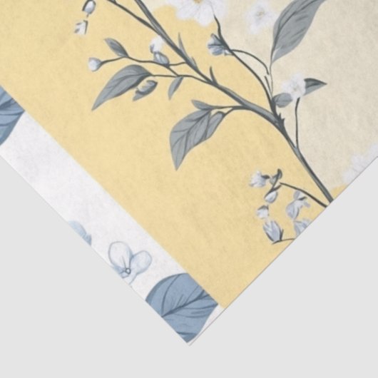 Shabby Chic Lemon Floral Series Design #9 薄葉紙 (詳細)