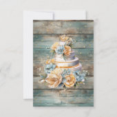 Shabby Chic Pastel Wood RSVP card (裏面)